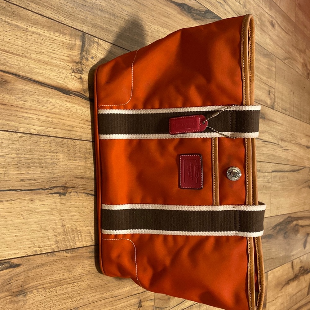 Coach summer tote. 14x8 approx